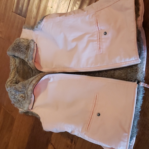 Reversible Pink and Fur Vest - Picture 1 of 5
